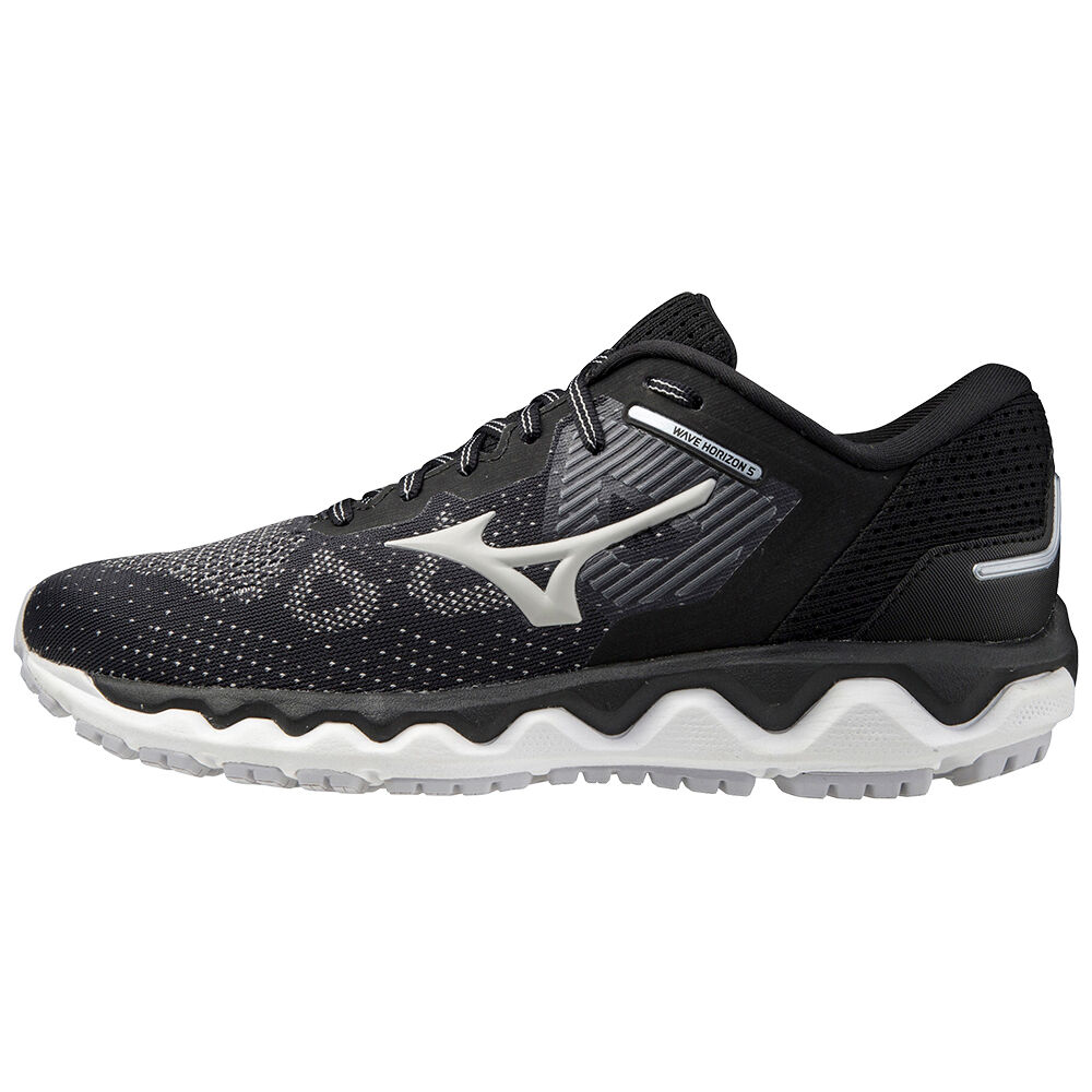 Mizuno Women's Wave Horizon 5 Running Shoes Black/ White (J1GD212638-SFR)